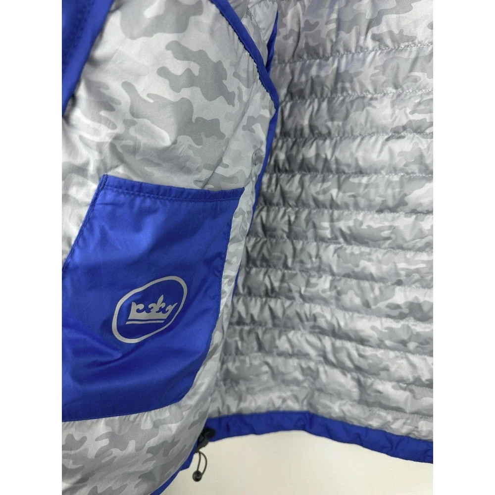 Peter Millar Hyperlight Quilted Puffer Vest Mens Large Blue Full Zip Crown Sport - Picture 8 of 13